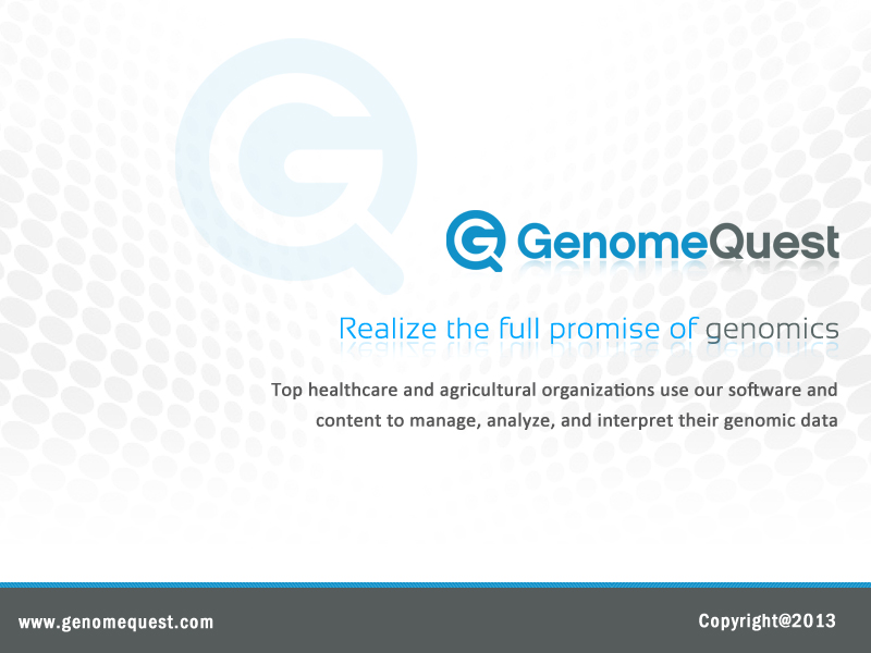 PowerPoint Design by Best Design Hub for GenomeQuest, Inc. | Design #1589112