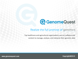 PowerPoint Design by Best Design Hub for GenomeQuest, Inc. | Design: #1589112
