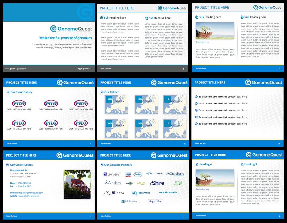 PowerPoint Design by Best Design Hub for GenomeQuest, Inc. | Design #1589152