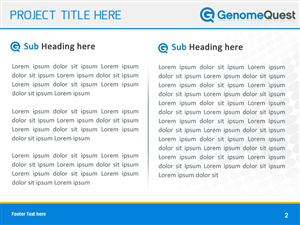 PowerPoint Design by Best Design Hub for GenomeQuest, Inc. | Design: #1589154