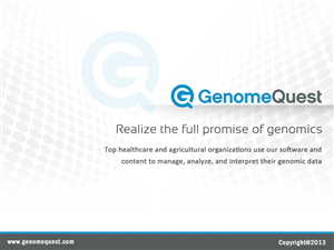 PowerPoint Design by Best Design Hub for GenomeQuest, Inc. | Design: #1623075