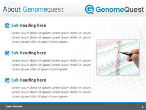 PowerPoint Design by Best Design Hub for GenomeQuest, Inc. | Design: #1623122