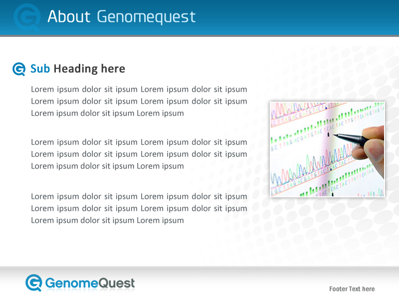 PowerPoint Design by Best Design Hub for GenomeQuest, Inc. | Design #1623143