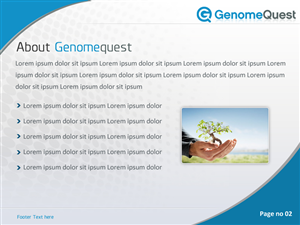 PowerPoint Design by Best Design Hub for GenomeQuest, Inc. | Design: #1623925