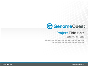 PowerPoint Design by Best Design Hub for GenomeQuest, Inc. | Design: #1631182