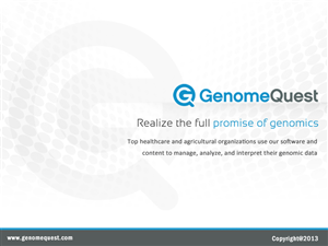 PowerPoint Design by Best Design Hub for GenomeQuest, Inc. | Design: #1631214