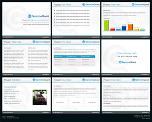 PowerPoint Design by Best Design Hub for GenomeQuest, Inc. | Design: #1631320
