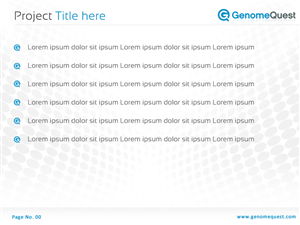 PowerPoint Design by Best Design Hub for GenomeQuest, Inc. | Design: #1631422