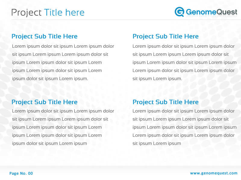 PowerPoint Design by Best Design Hub for GenomeQuest, Inc. | Design #1631423