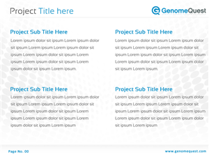 PowerPoint Design by Best Design Hub for GenomeQuest, Inc. | Design: #1631423