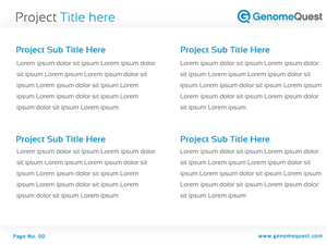PowerPoint Design by Best Design Hub for GenomeQuest, Inc. | Design: #1631444