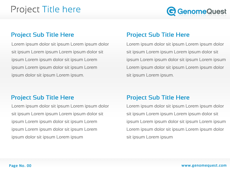 PowerPoint Design by Best Design Hub for GenomeQuest, Inc. | Design #1631445