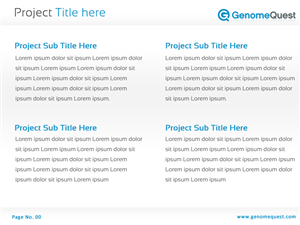 PowerPoint Design by Best Design Hub for GenomeQuest, Inc. | Design: #1631445