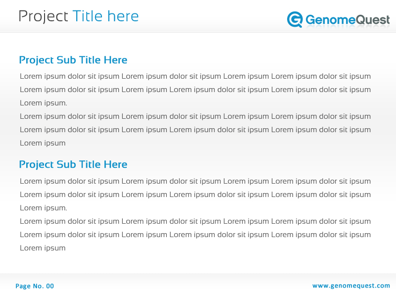 PowerPoint Design by Best Design Hub for GenomeQuest, Inc. | Design #1631449