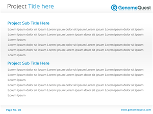 PowerPoint Design by Best Design Hub for GenomeQuest, Inc. | Design: #1631449