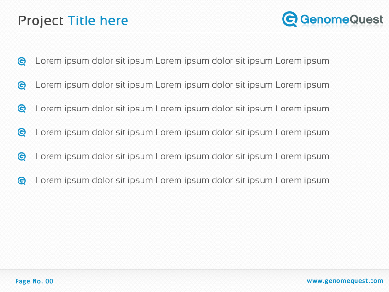 PowerPoint Design by Best Design Hub for GenomeQuest, Inc. | Design #1633164