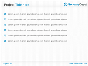 PowerPoint Design by Best Design Hub for GenomeQuest, Inc. | Design: #1633170
