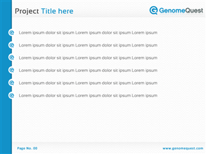 PowerPoint Design by Best Design Hub for GenomeQuest, Inc. | Design: #1633186