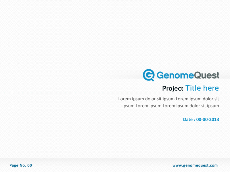 PowerPoint Design by Best Design Hub for GenomeQuest, Inc. | Design #1633236