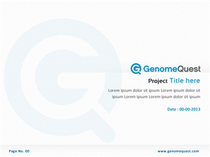 PowerPoint Design by Best Design Hub for GenomeQuest, Inc. | Design: #1633237