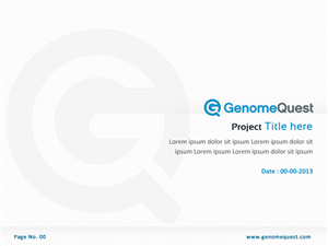 PowerPoint Design by Best Design Hub for GenomeQuest, Inc. | Design: #1633238