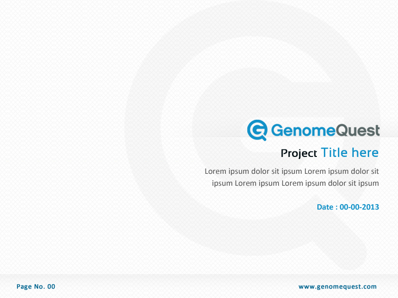 PowerPoint Design by Best Design Hub for GenomeQuest, Inc. | Design #1633241