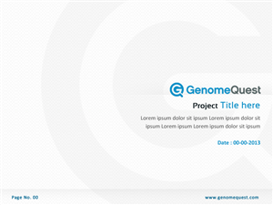 PowerPoint Design by Best Design Hub for GenomeQuest, Inc. | Design: #1633242