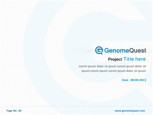 PowerPoint Design by Best Design Hub for GenomeQuest, Inc. | Design: #1633245