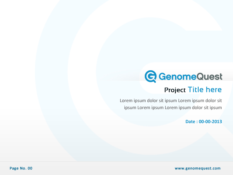 PowerPoint Design by Best Design Hub for GenomeQuest, Inc. | Design #1633248