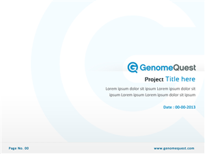 PowerPoint Design by Best Design Hub for GenomeQuest, Inc. | Design: #1633248