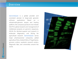 PowerPoint Design by 100YAN for GenomeQuest, Inc. | Design: #1626526
