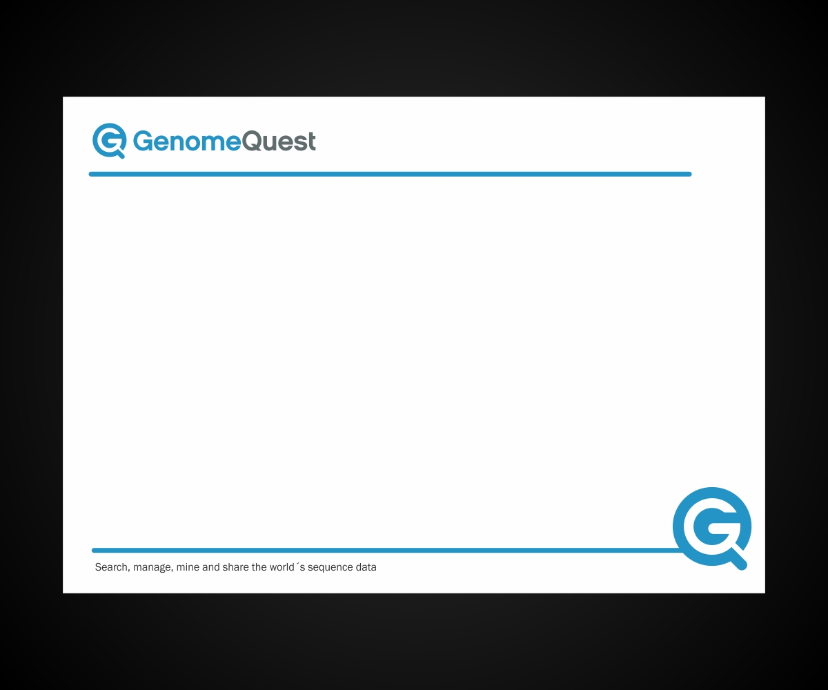 Diseño de PowerPoint por Ananá para GenomeQuest, Inc. | Diseño #1584060