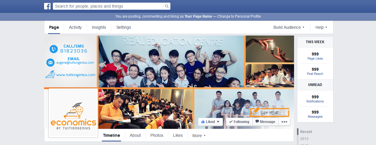 Facebook Design by bext22 for Economics at TuitionGenius | Design #5906817