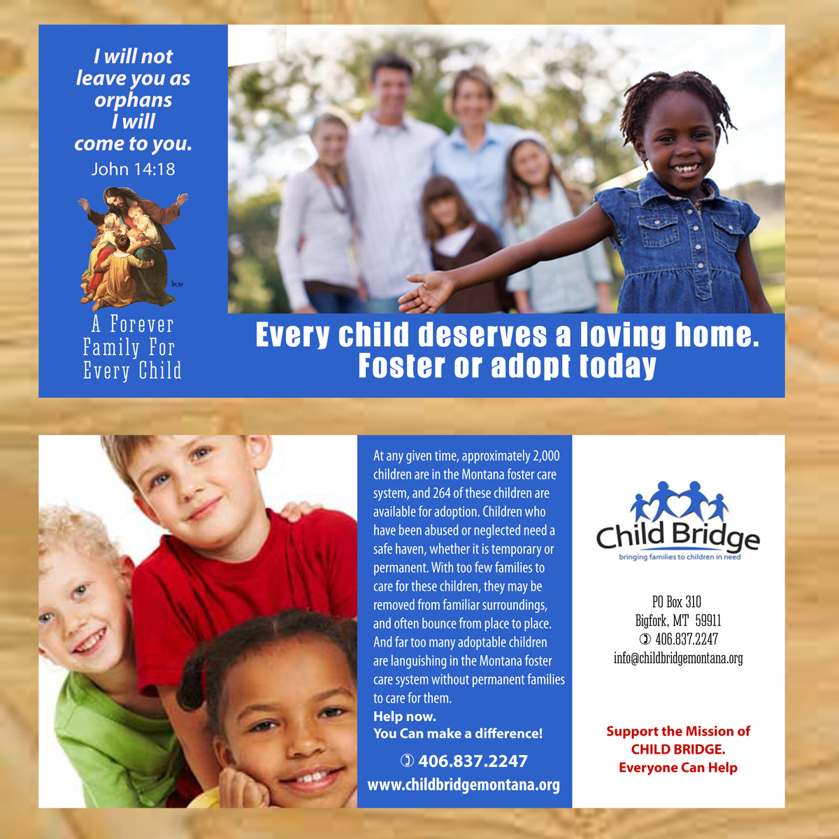 Postcard Design by Venus L. Penaflor for Child Bridge | Design #5838624