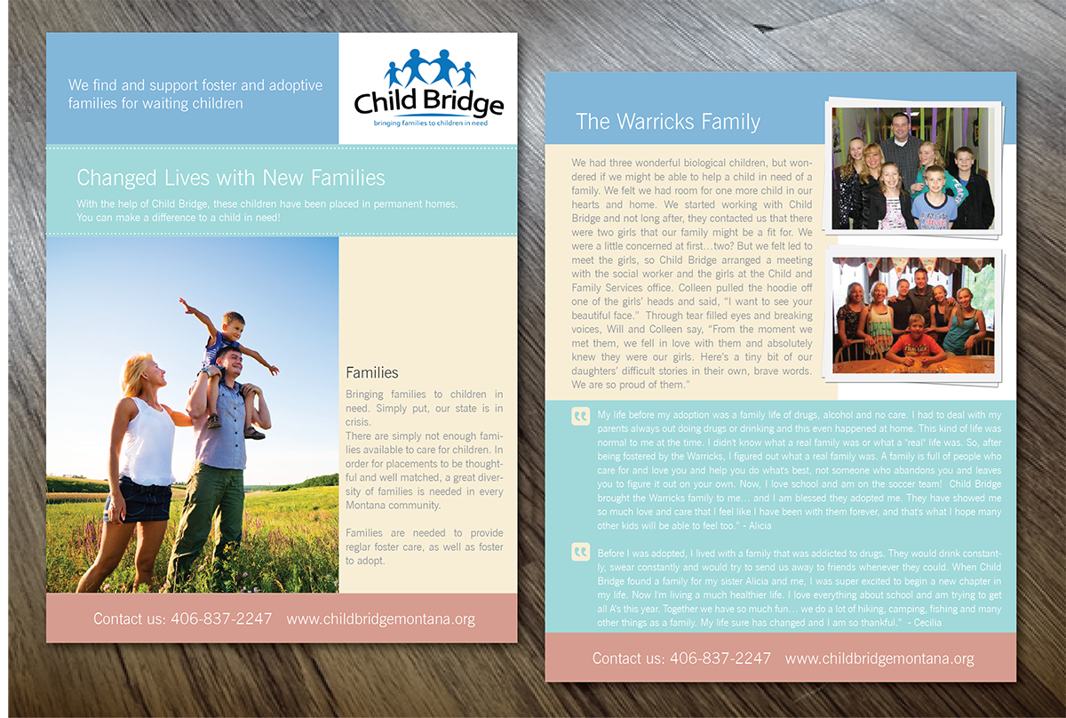 Design de Carte Postale par alex989 pour Child Bridge | Design #5836845