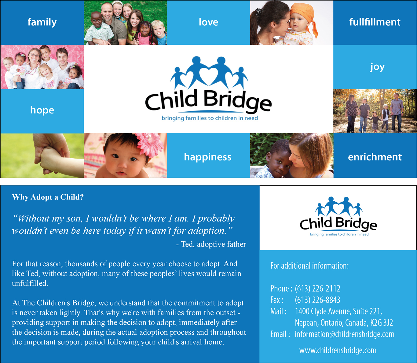 Postcard Design by Jason Vantran for Child Bridge | Design #5831797