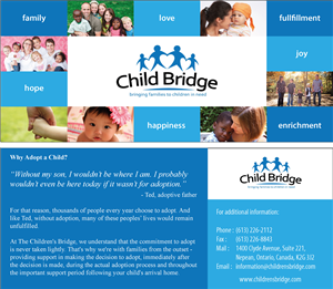 Design de Carte Postale par Jason Vantran pour Child Bridge | Design : #5831797