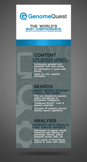 Graphic Design by James Sylvester for GenomeQuest, Inc. | Design: #1611219