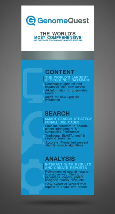 Graphic Design by James Sylvester for GenomeQuest, Inc. | Design #1614094