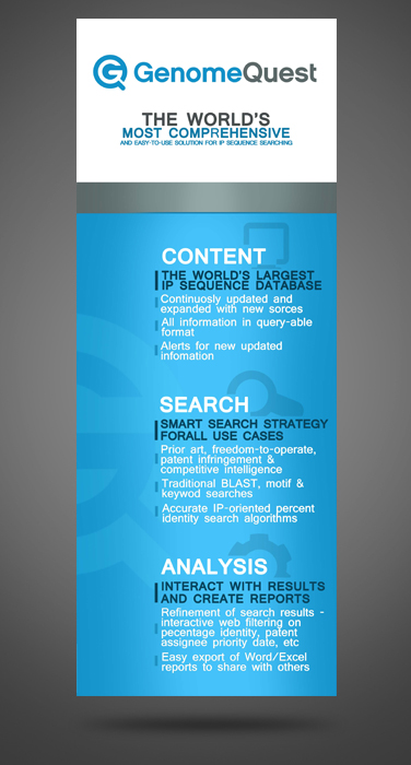 Graphic Design by James Sylvester for GenomeQuest, Inc. | Design #1614095