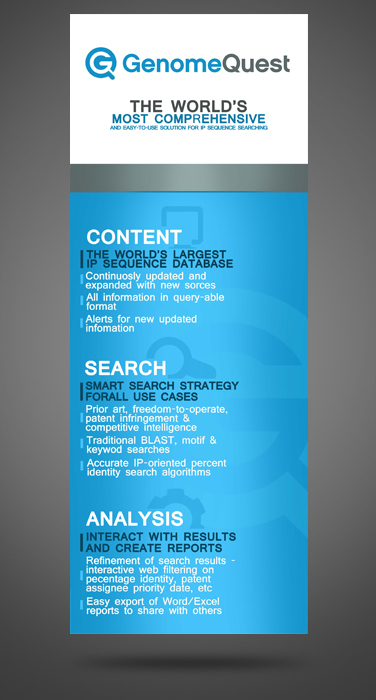 Graphic Design by James Sylvester for GenomeQuest, Inc. | Design #1614097