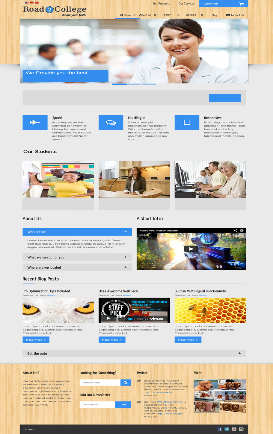 Wordpress Design by aue4real for this project | Design #1638210