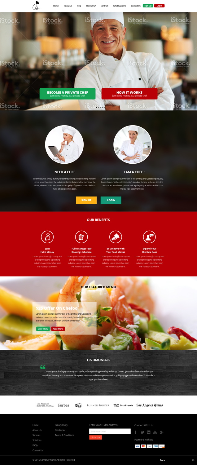 Landing Page Design by pb for this project | Design #5851089