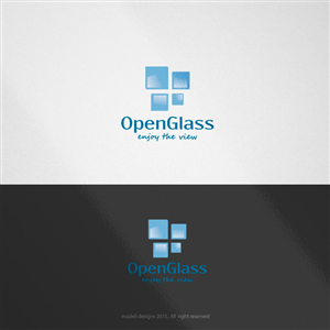 OPENGLASS enjoy the view! | Logo Design by madeli