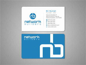 Business Card Design by Design'nteam for Network Builders IT | Design: #5848475