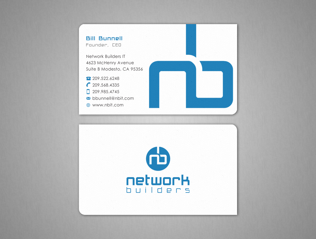 Business Card Design by Design'nteam for Network Builders IT | Design #5848573