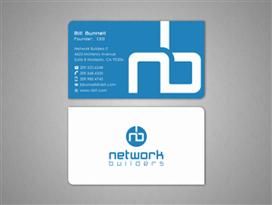 Business Card Design by Design'nteam for Network Builders IT | Design: #5848583