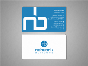 Business Card Design by Design'nteam for Network Builders IT | Design: #5848591