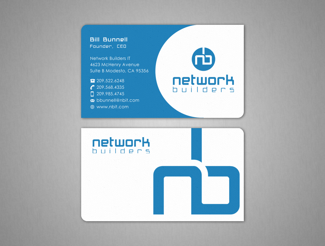 Business Card Design by Design'nteam for Network Builders IT | Design #5848628