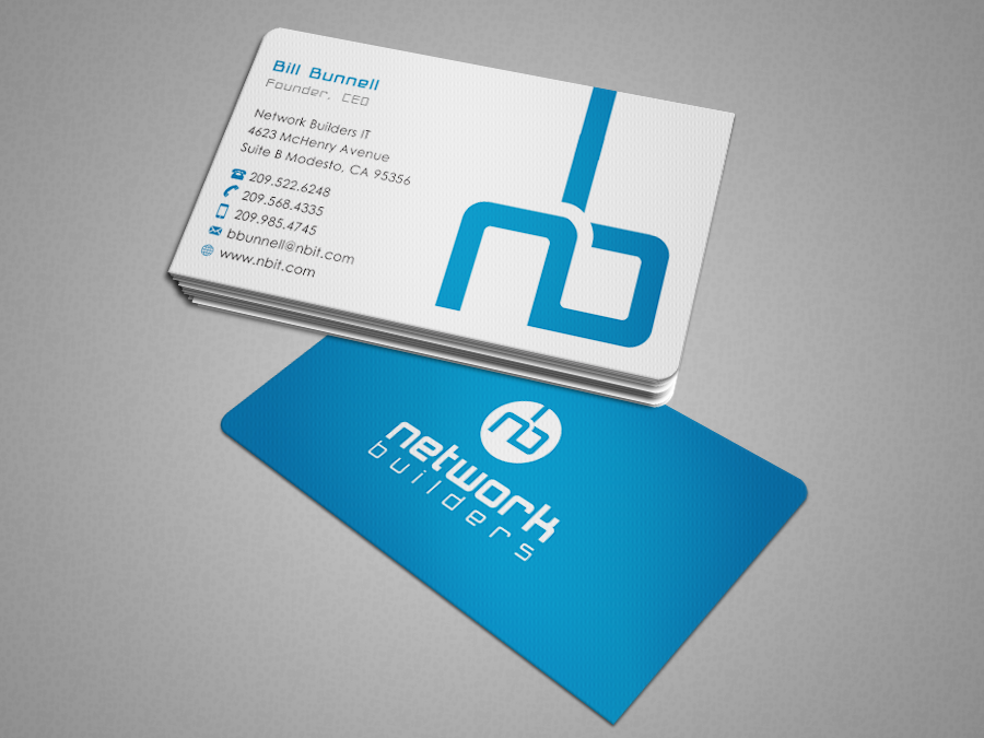 Business Card Design by Design'nteam for Network Builders IT | Design #5848649